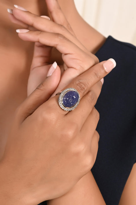 Timeless Tanzanite & Diamond Ring