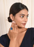Serene Blue Topaz Solitaire Ring
