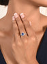 Iconic Blue Sapphire and Diamond Ring