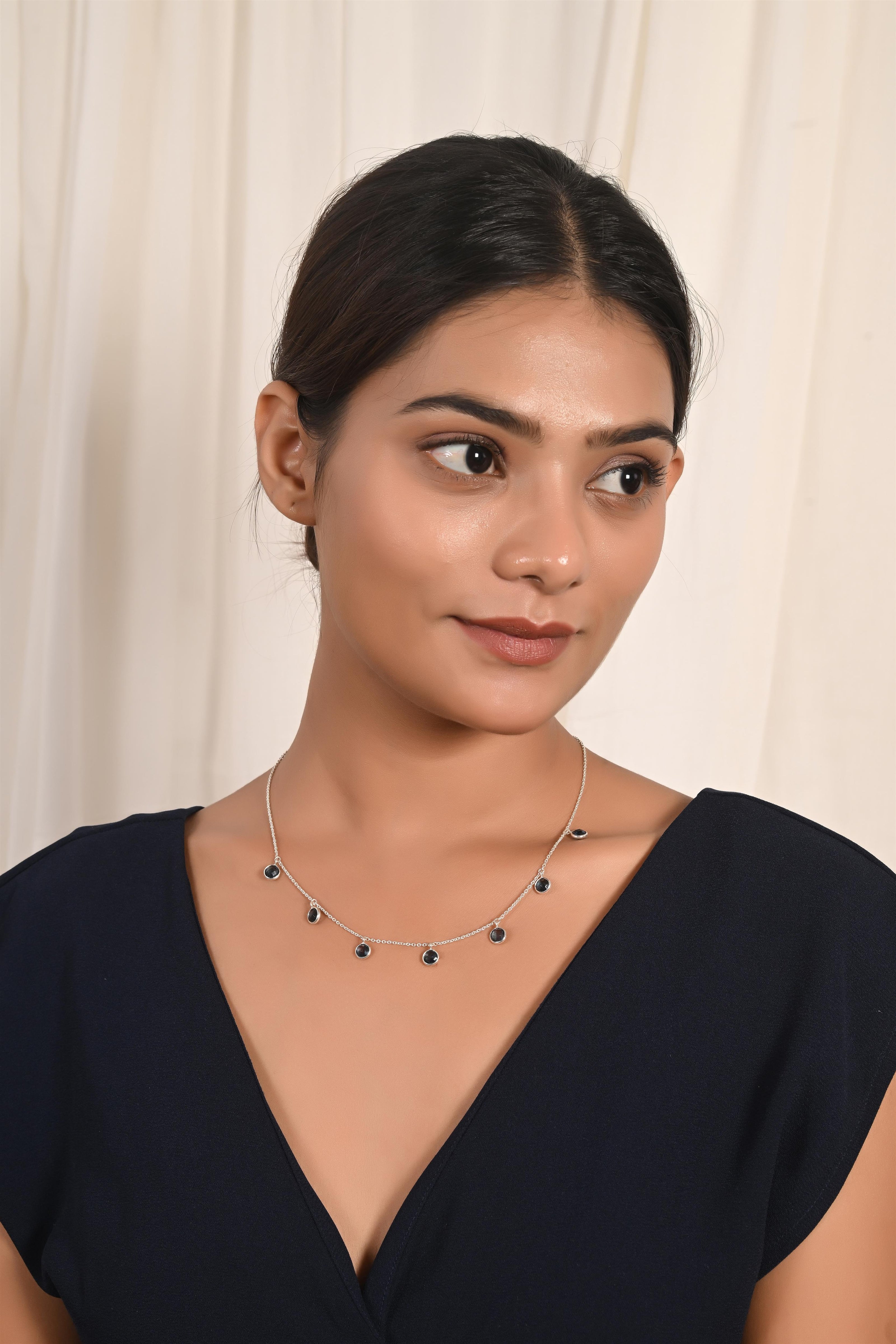 Brilliant Blue Topaz Chain