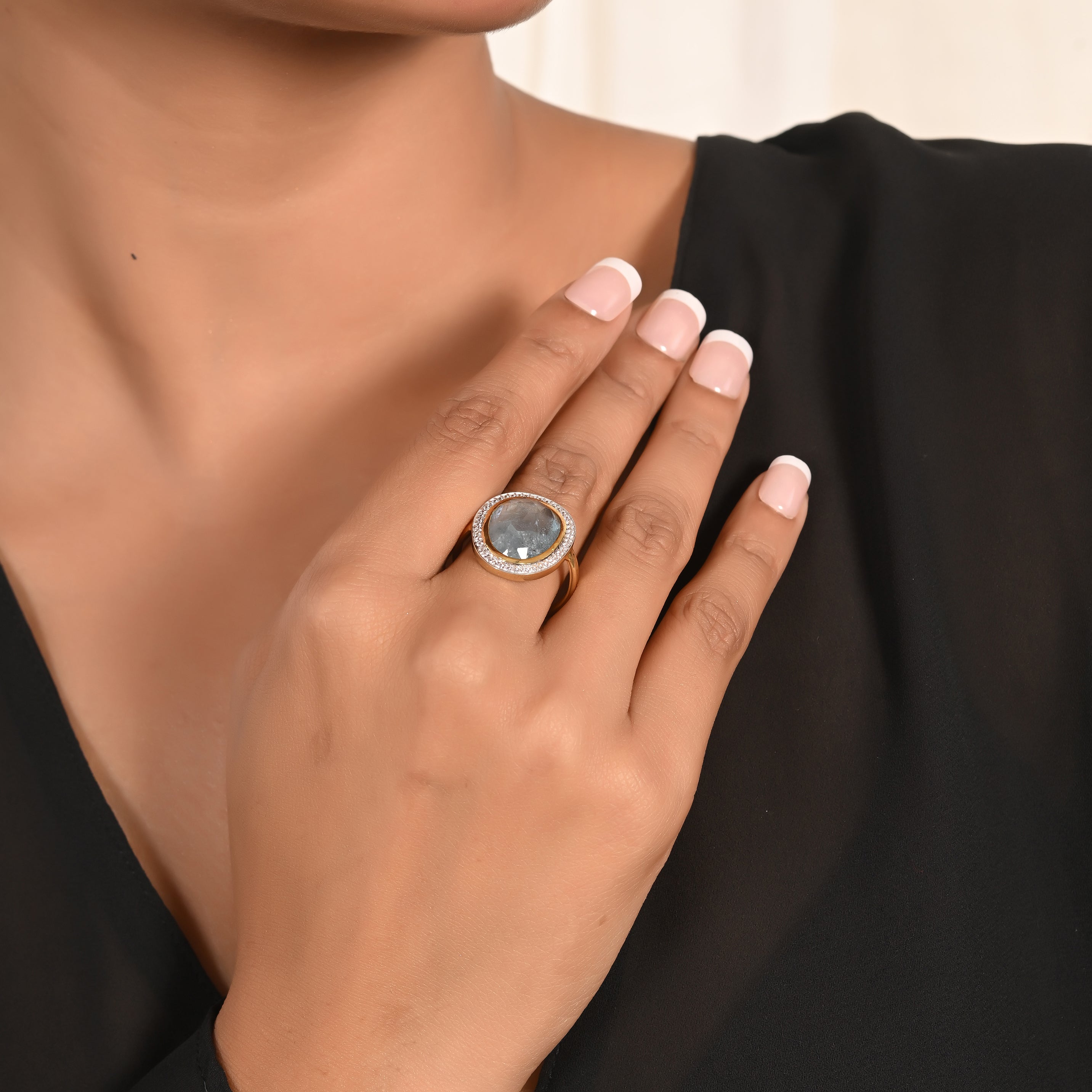 Ocean Mist Aquamarine Ring