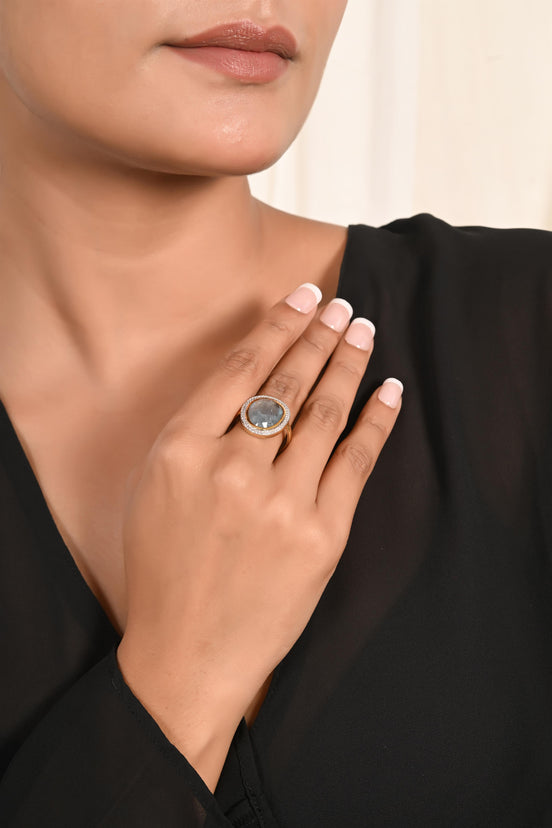 Ocean Mist Aquamarine Ring