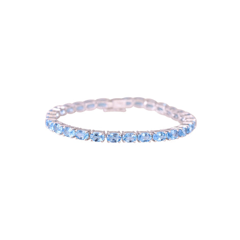Blue Topaz Prong Bracelet