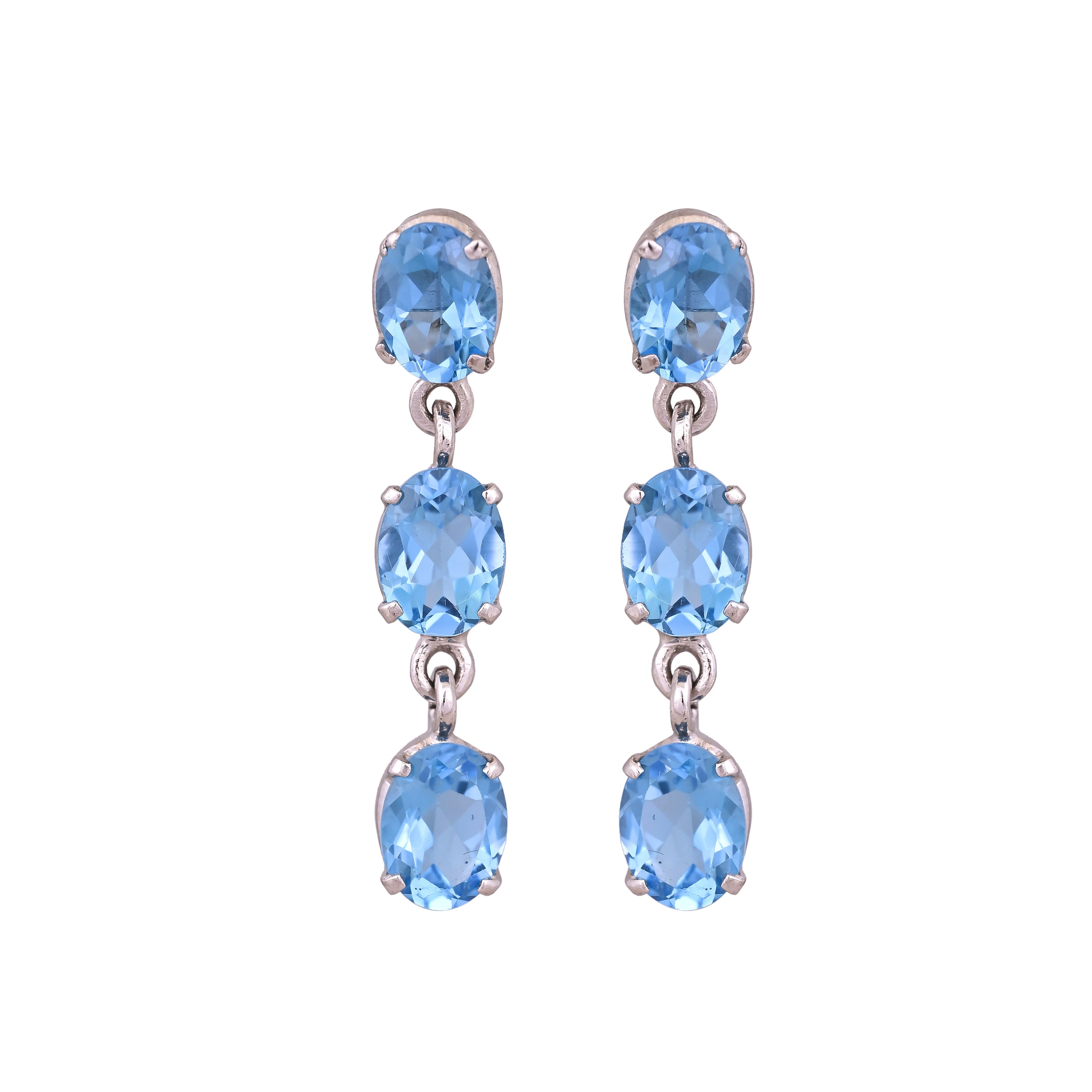 Sky Radiance Blue Topaz Earrings