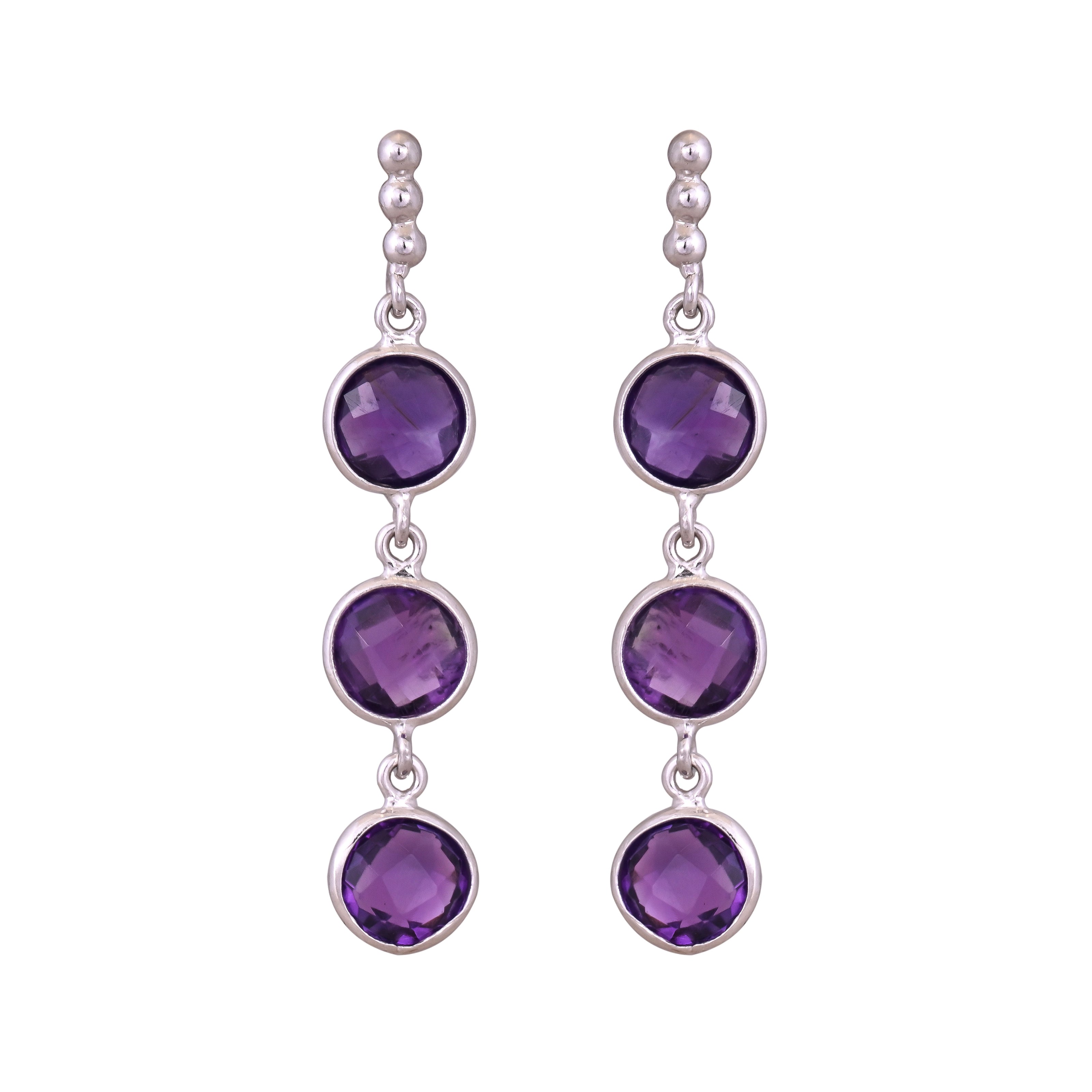Lavender Glow Amethyst Earrings