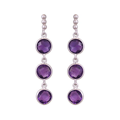 Lavender Glow Amethyst Earrings