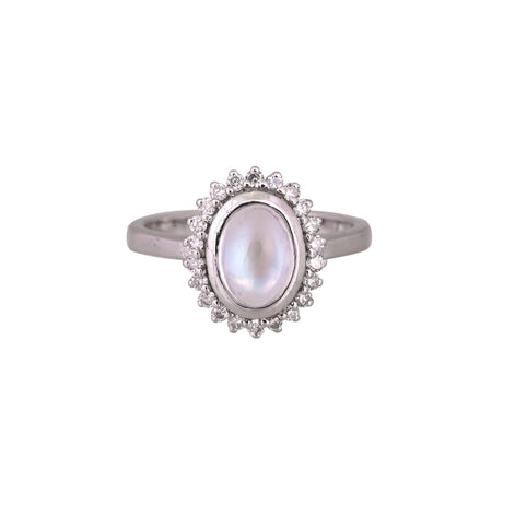 Moonstone cabochon Ring