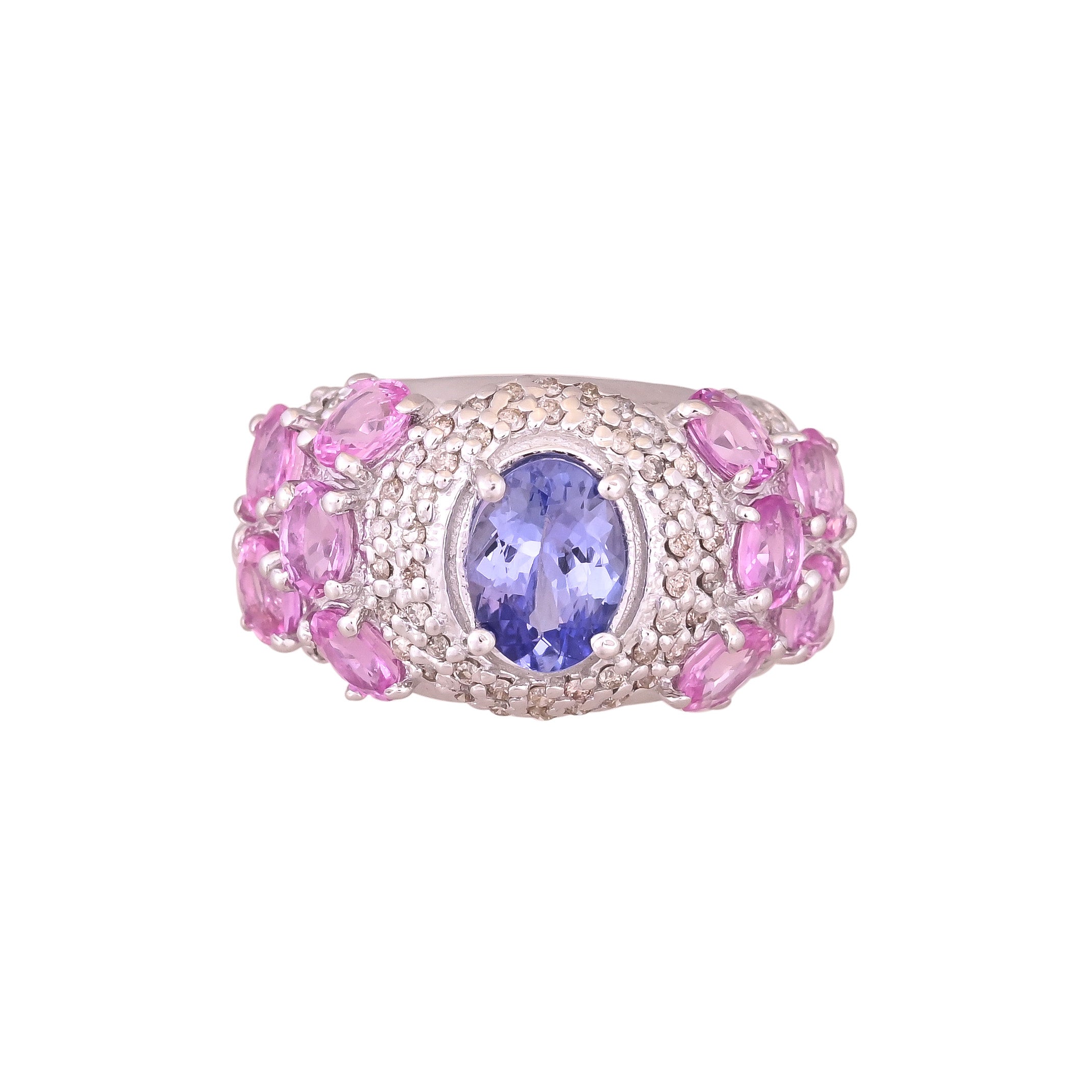 Tanzanite Accented Diamonds Ring