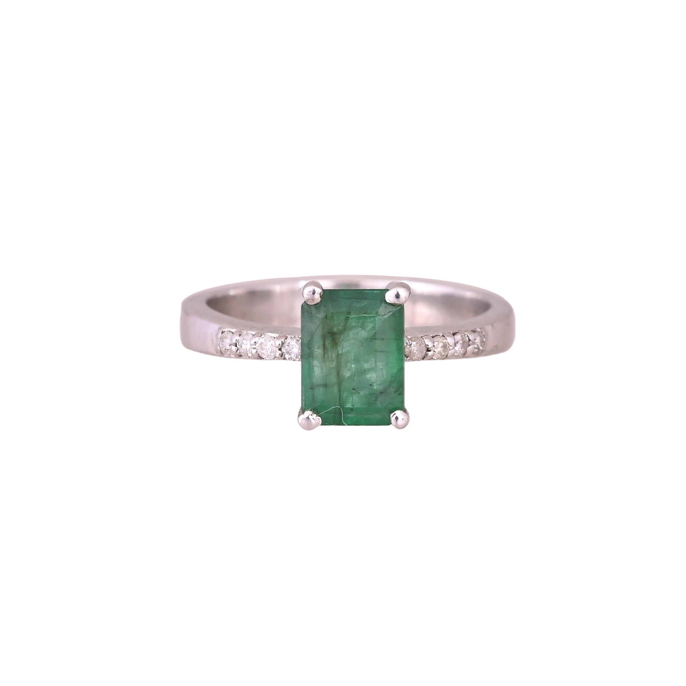Emerald Prong Classic Ring