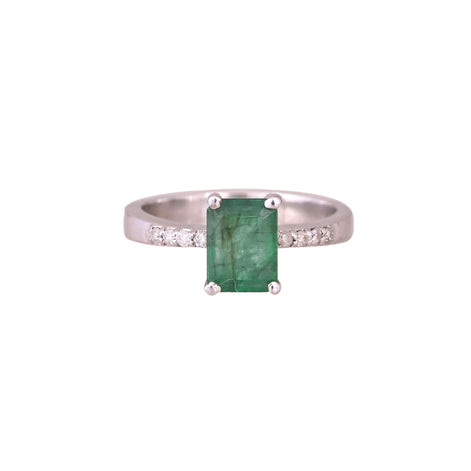 Emerald Prong Classic Ring