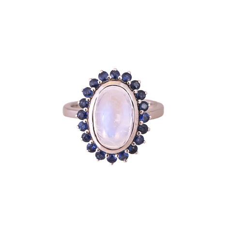 Aurora Blue Multi-Stone Ring